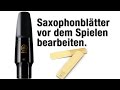 Saxophonblätter bearbeiten - Saxophon lernen online