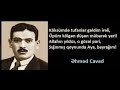 Əhməd Cavad yaradıcılığı sual-cavab şəklində