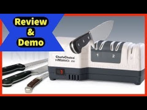 Chef's Choice Model 250 Hybrid Electric and Manual Knife Sharpener 