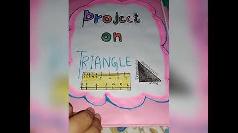 project on triangle class 10 #triangles #shorts #projects #class10