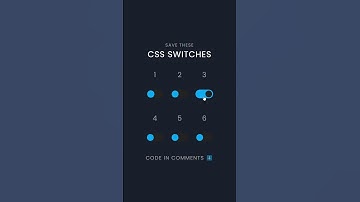 How to Create Stylish Switches Using HTML & CSS Part 03 | CSS Switches |  @codebrowser #htmlcss