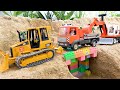 Экскаватор песка и история дорожного строительства | Строительная машина попала в аварию на песке
