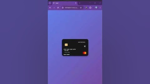 3D Credit Card Flip Effect with HTML & CSS | Interactive Design | CSS Only, No JavaScript