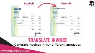 Translate Invoices Instantly | Generate Business Invoice in Different Languages