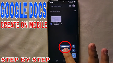 ✅ How To Create Google Document On Mobile 🔴