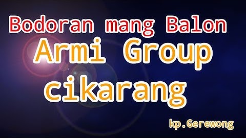 jaipongan  Armi grup