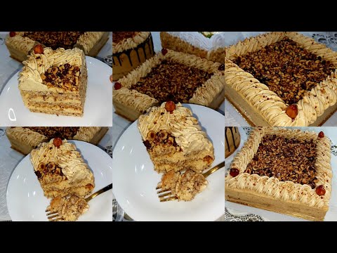 خبزة قاطو بالبفريوة وكريمة موسلين بالبراليني ودكواز ناجحة بطريقه مفصلة وبمكونات مضبوطة