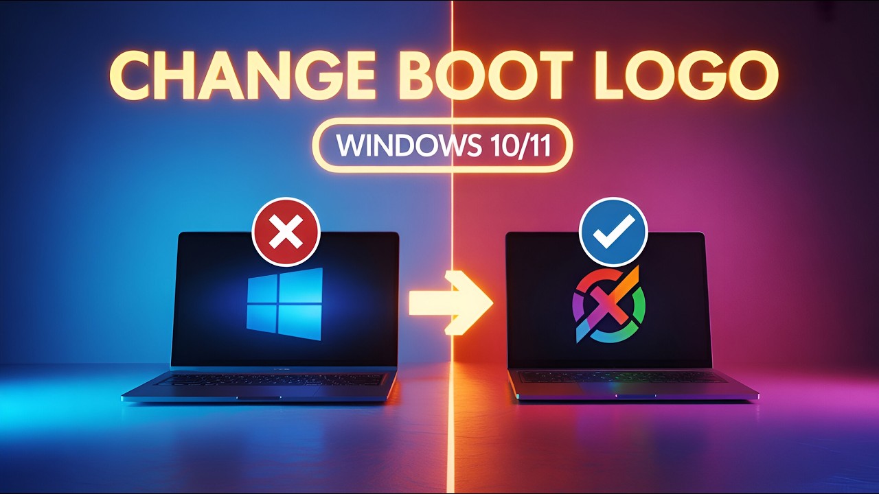How to Change Windows 10 Boot Logo | Custom Boot Logo | Boot Logo Mod ...