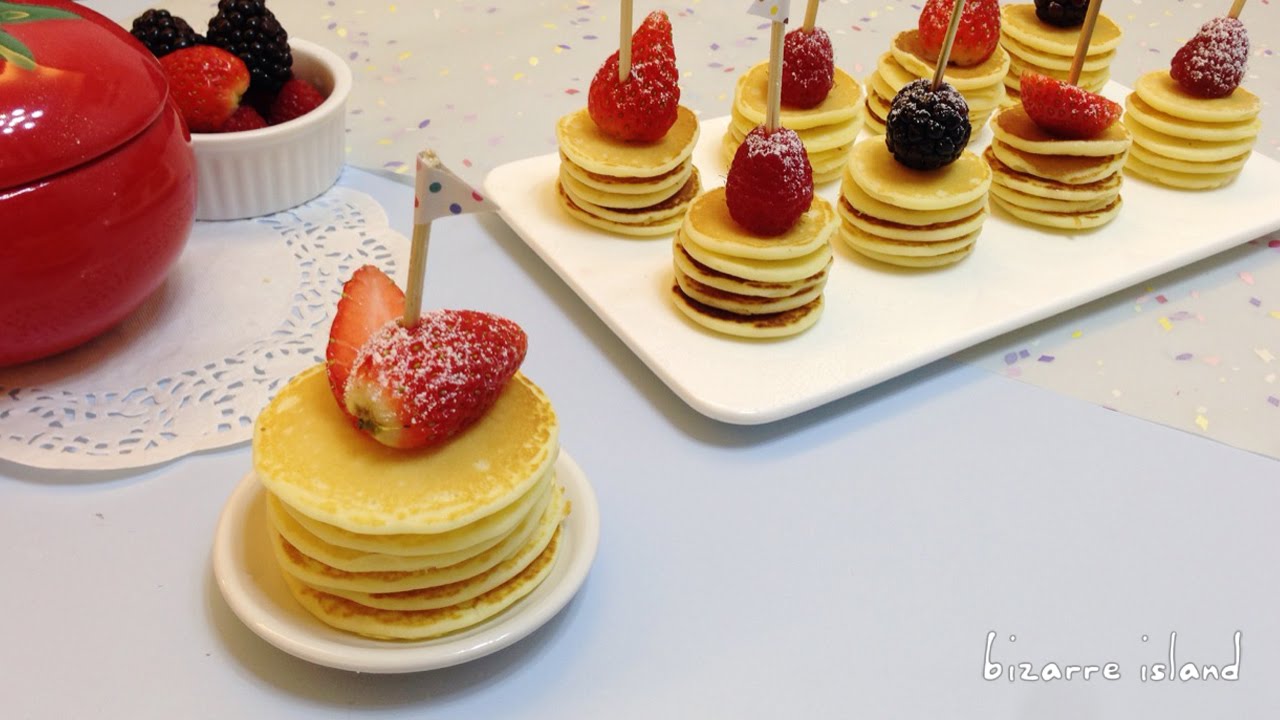 Too Cute Mini Breakfast Pancakes | d for delicious - YouTube