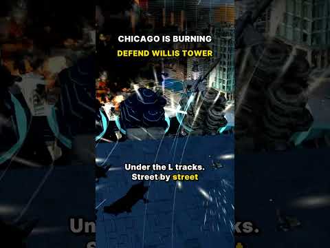 Chicago Is Burning. Defend Willis Tower. | GRID DEFENSE #shorts