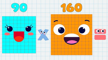 Numberblocks | Multiply 2 Big Numbers Part 5 | Multiply Two Giant Numbers | Math Skill Big Numbers