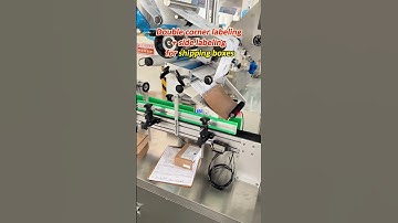 Double corner labeling+ side labeling for shipping box