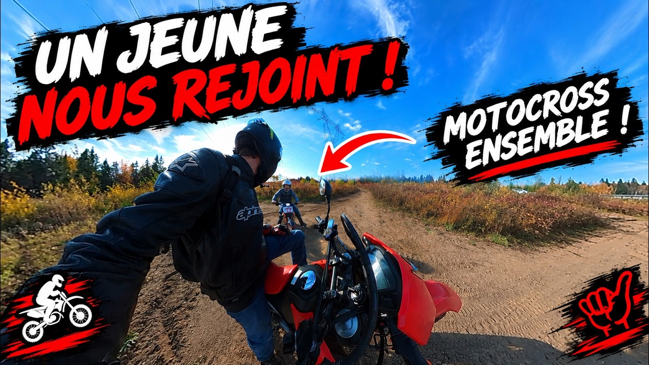 UN JEUNE NOUS REJOINT EN MOTO ! 🏍️🔥 | CRF250L EN TRAIL