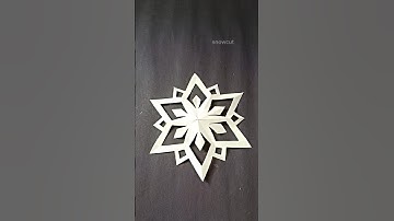 Snowflake Paper Craft❄️❄️|| Paper Snowflake✂️ #shorts #snowflake #viralshorts #papercraft
