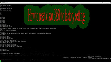 How to reset cisco 3850 to factory settings