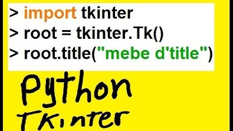 Python Tkinter Window