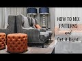 How To Mix Patterns and Colors in Home Decor