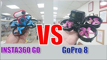 Insta360 GO VS Gopro 8 Black. Compare side by side. FPV drone video.
