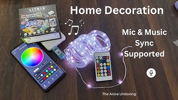 Festival Lights Litrix High Lumen | Music Sync and Mic Sync | Decoration Lights