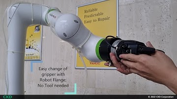 Installation of FANUC Robot CRX Series compatible gripper