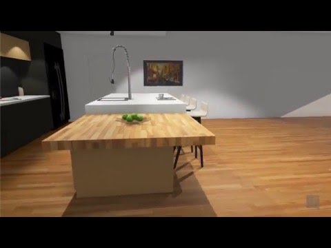 Modern Kitchen - Cabinet Vision Job into VORTEK Spaces (Results)