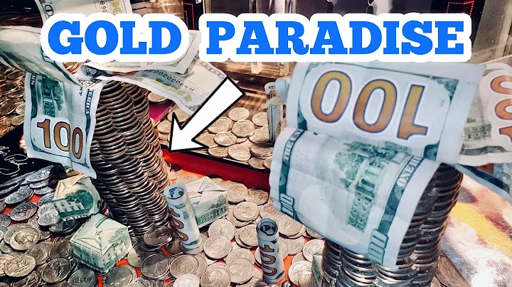 GOLD PARADISE  Inside The High Limit Coin Pusher Jackpot WON MONEY ASMR