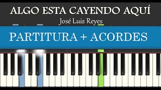 Algo esta cayendo aquí - PIANO TUTORIAL FÁCIL   PARTITURA PDF & ACORDES