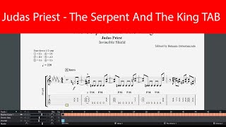 Judas Priest - The Serpent And The King Main Riffs Guitar Tab(Eb Standard)