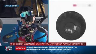 Biathlon: le Français Emilien Jacquelin, de nouveau sacré champion du monde