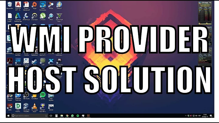 WMI Provider Host High CPU Usage - Alternate Solution