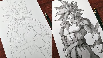 How to Draw "Goku SSJ4" [Dragon Ball Daima] | Anime Drawing - Step by Step (Tutorial)