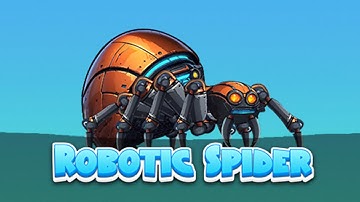 Robotic Spider - 2D Animated Character || #2dcharacteranimation #2dcharacter #2dcharacterdesign