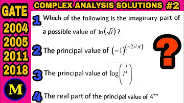 GATE MATHEMATICS PREVIOUS YEAR SOLVED QUESTION PAPERS 🔥 II 2004 ,2005 ,2011 , 2018