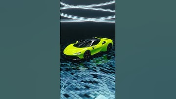 FERRARI SF90 IN BLENDER #vfx #blender #3d #ferrari #sf90 #ferrarisf90spider #shorts