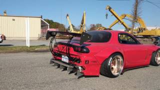 Rocket Bunny Fd Burnout And Launch Rx7 Bridge Port Angel Motorsports Youtube