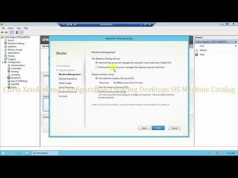 Citrix Xendesktop Configuration Creating Machine Catalog by ITLearning LAB