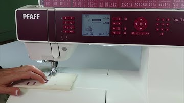 Pfaff quilt expressions 4.2 35 Manual Buttonhole