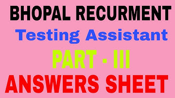 Mppkvvcl testing assistant answer sheet 3rd part exam date 23/08/2018