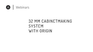006 32 mm cabinetmaking system with Origin