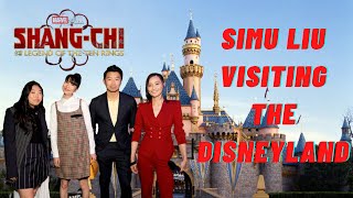 Shang Chi Star Simu Liu, Meng'er Zhang and Fala Chen Visiting the Disneyland with Awkwafina