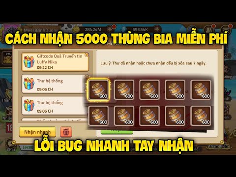 Huyền Thoại Hải Tặc: Cách Hack Nhận 15000 Thùng Bia Miễn Phí Trong 3 Phút Tại CH Play