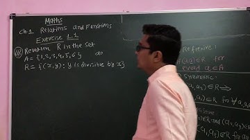 Ex 1.1 P1 (iii) Relation R in the set A = {1, 2, 3, 4, 5, 6} R = {(x, y) : y is divisible by x}|L4