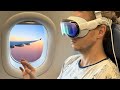 I flew 8 hours with the apple vision pro