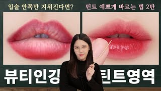 틴트 예쁘게 바르는 법 2 | 요플레현상 예방법 | 오버립 하는 방법 등등!! 🔥꿀팁 대폭발 주의🔥