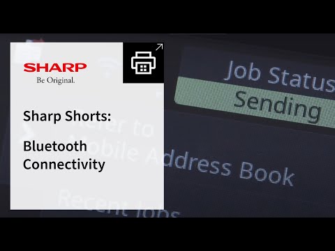 Sharp MFP: Bluetooth Connectivity