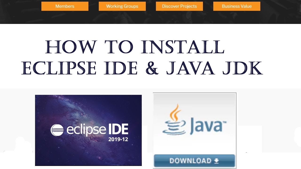 วิธีติดตั้ง eclipse  Update 2022  How to Install Eclipse IDE w/ Java JDK 13 on Windows 10