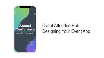 How to design your event app using Cvent