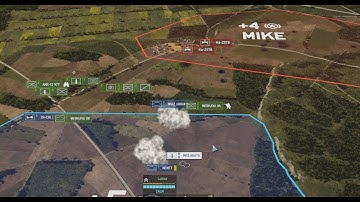 Wargame: Red Dragon | Example of a combined arms dynamic attack | Multiplayer 10 vs 10 | 23rd Jan