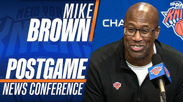 Mike Brown na de doelpuntrijke overwinning van de Knicks: 