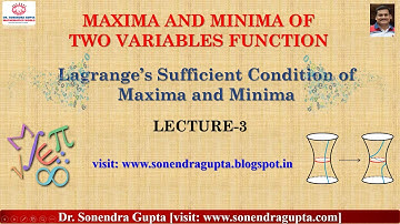 ||Maxima and Minima of two variables function||Lagrange